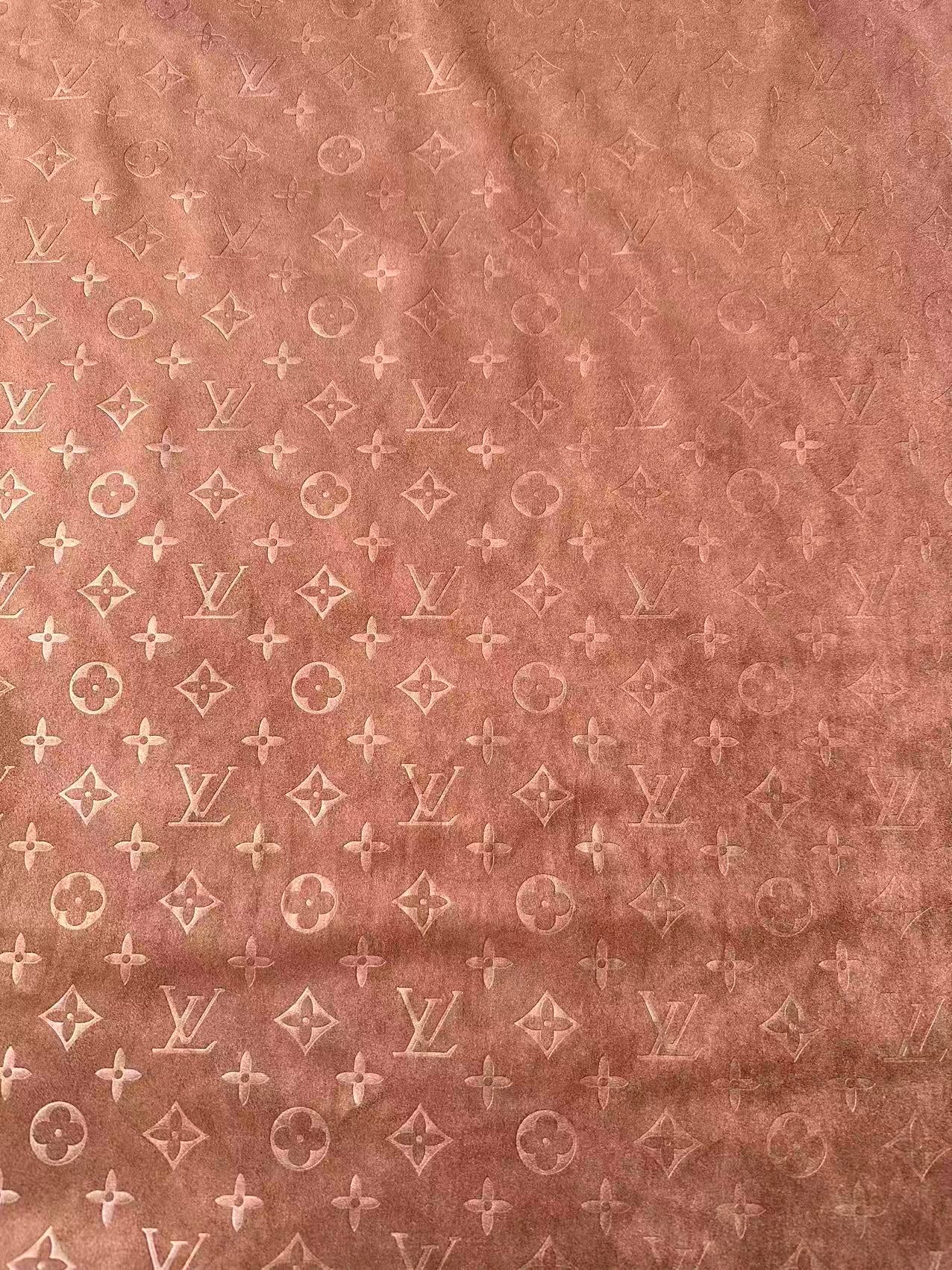 Craft LV Suede Fabric For Handmade Sneaker,Car Upholstery and Apparel By Yard(Brown)