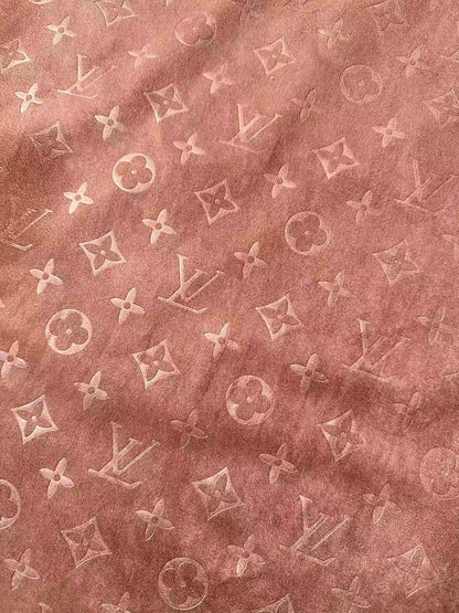 Craft LV Suede Fabric For Handmade Sneaker,Car Upholstery and Apparel By Yard(Brown)