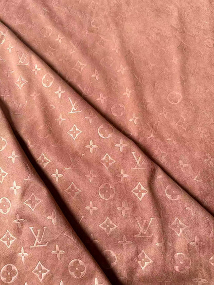 Craft LV Suede Fabric For Handmade Sneaker,Car Upholstery and Apparel By Yard(Brown)