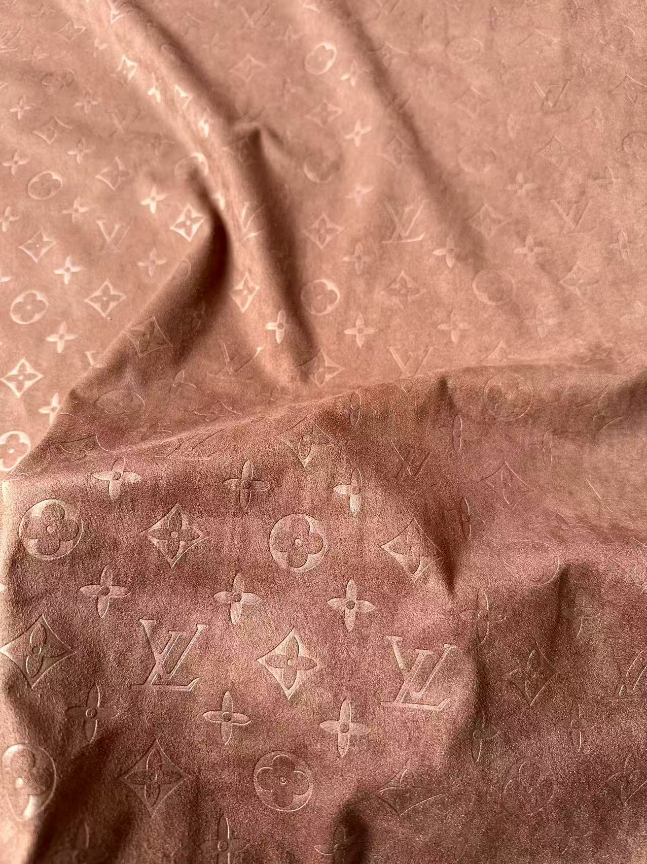 Craft LV Suede Fabric For Handmade Sneaker,Car Upholstery and Apparel By Yard(Brown)