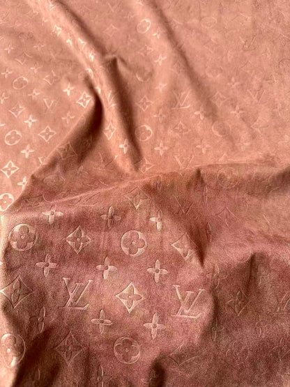 Craft LV Suede Fabric For Handmade Sneaker,Car Upholstery and Apparel By Yard(Brown)