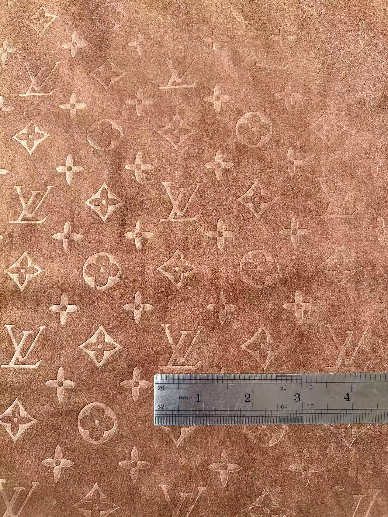 Craft LV Suede Fabric For Handmade Sneaker,Car Upholstery and Apparel By Yard(Brown)