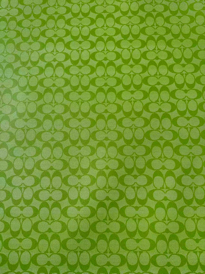 Classic Green Leather For Handmade Bag,Sneaker Upholstery Goods By Yard