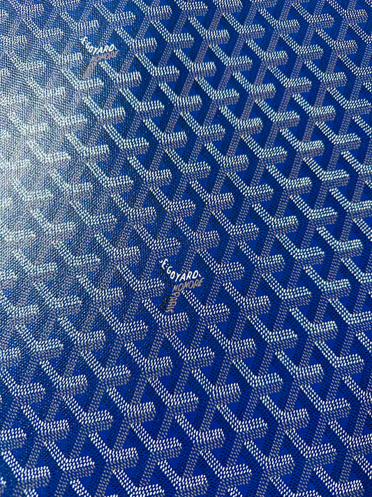 Original Goyard Best Quality Leather For Handmade Bag ,Furniture Handicraft By Yard(Navy Blue)