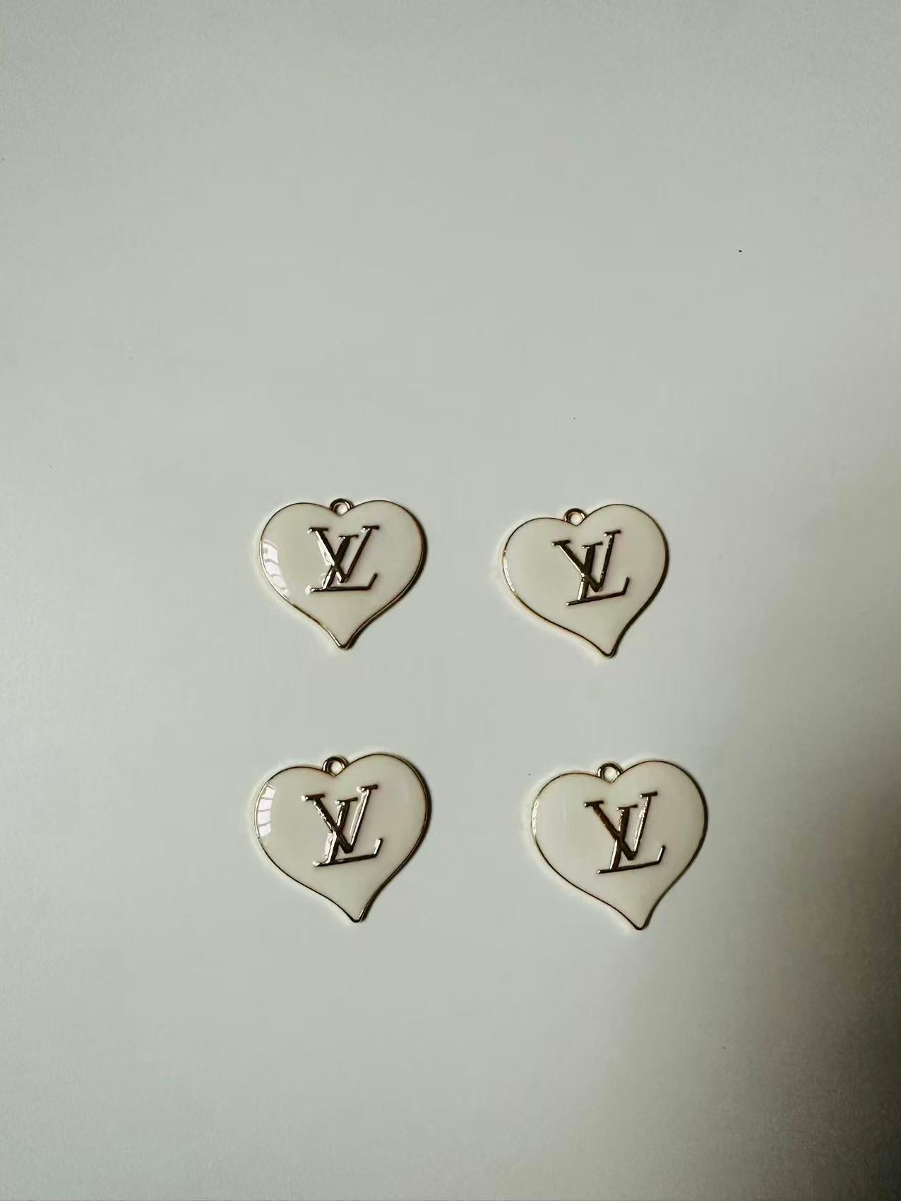 Craft 30MM LOVE LV Metal Pendant Accessory For Handmade DIY Goods