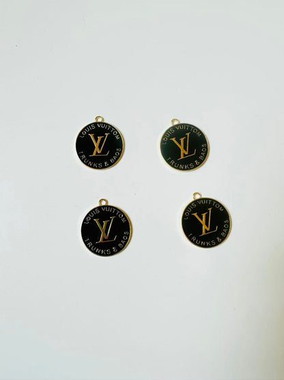 Craft 30MM LV Metal Pendant Accessory For Handmade DIY Goods