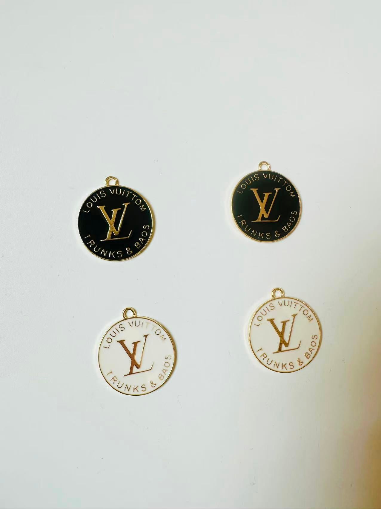 Craft 30MM LV Metal Pendant Accessory For Handmade DIY Goods