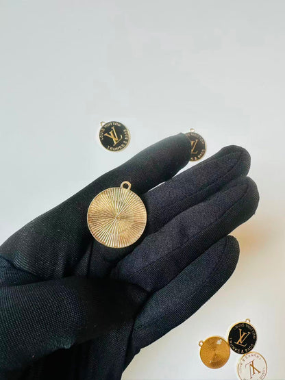Craft 30MM LV Metal Pendant Accessory For Handmade DIY Goods