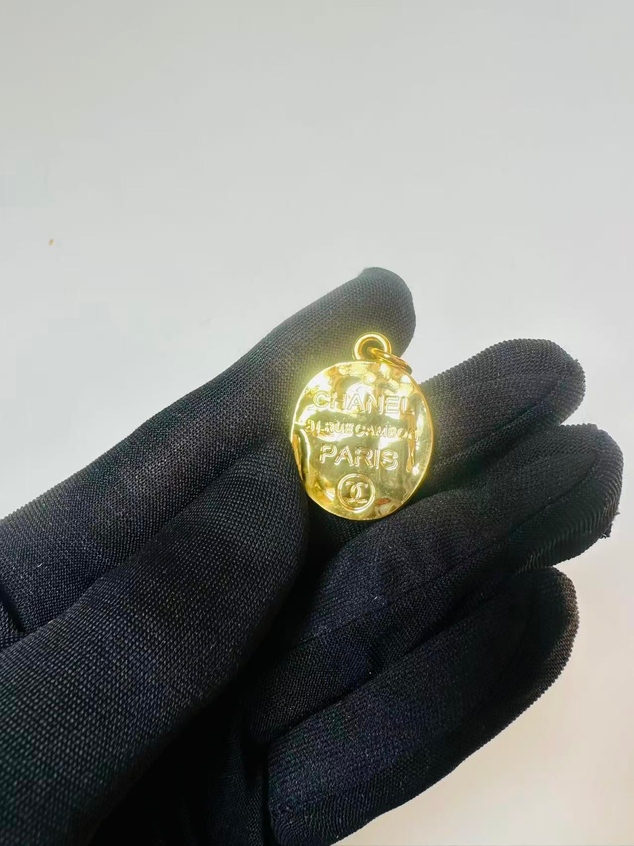 Craft 30MM Gold Medal Chanel Metal Pendant Accessory For Handmade DIY Goods