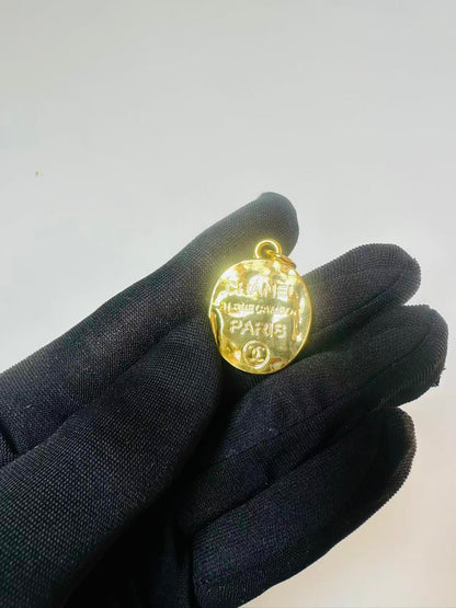 Craft 30MM Gold Medal Chanel Metal Pendant Accessory For Handmade DIY Goods