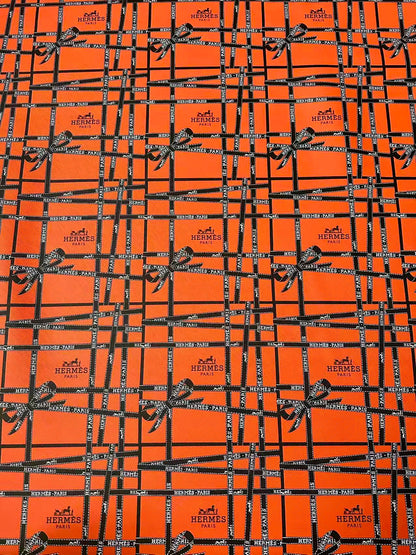 Fashion Hermes With Bow Design Leather Fabric For Handmade Shoes, Upholstery Goods By Yard