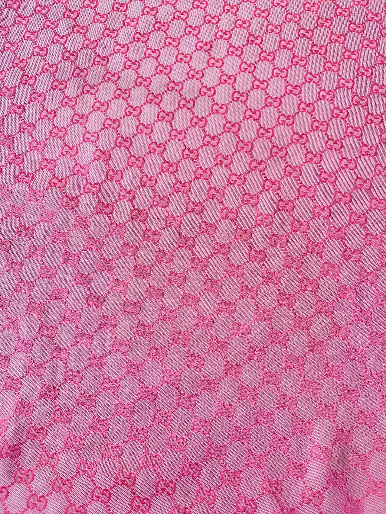 Classic Gucci Jacquard Fabric Cloth, Fabric Bags Fabric Shoes Fabric Hat Fabric good quality (Deep Pink)
