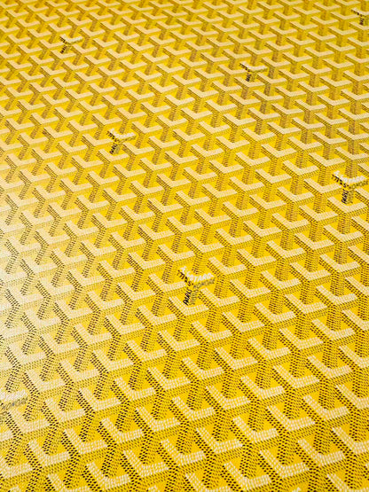 Original Goyard Best Quality Leather For Handmade Bag ,Furniture Handicraft By Yard(Yellow)