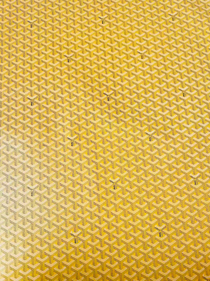 Original Goyard Best Quality Leather For Handmade Bag ,Furniture Handicraft By Yard(Yellow)