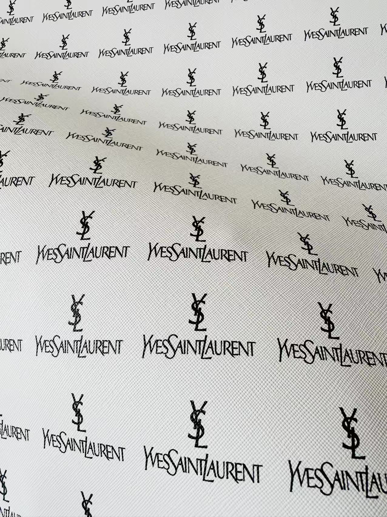 Fashion YSL Leather Fabric For Handmade Shoes, Sneaker,Upholstery Goods By Yard(White)