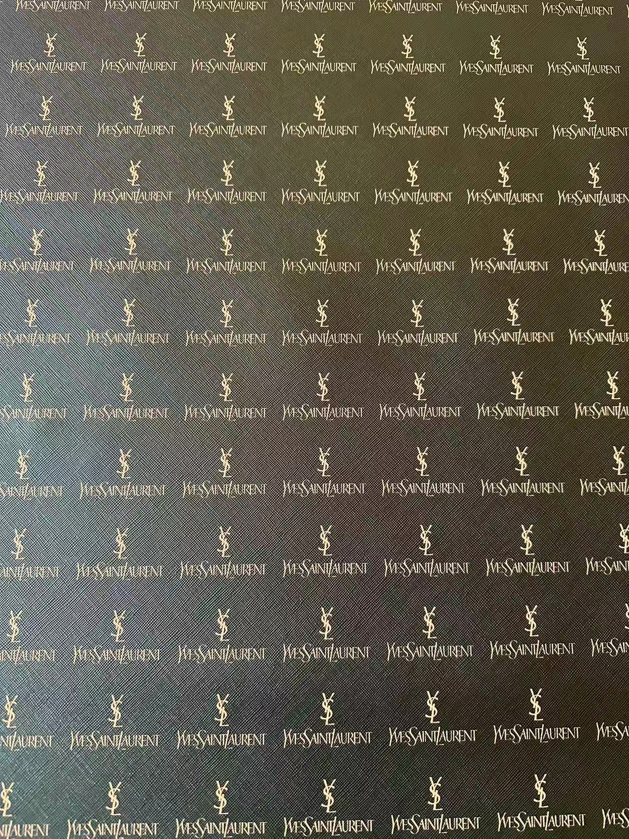 Fashion YSL Leather Fabric For Handmade Shoes, Sneaker,Upholstery Goods By Yard(Black)