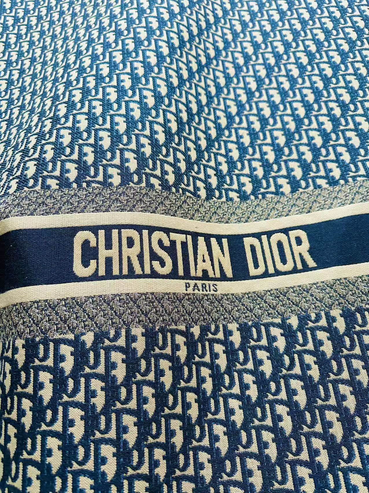 Best Quality Dior Straps Canvas Jacquard Cloth Fabric For Handmade Sewing ,Furniture,Upholstery Clothing (Navy Blue)