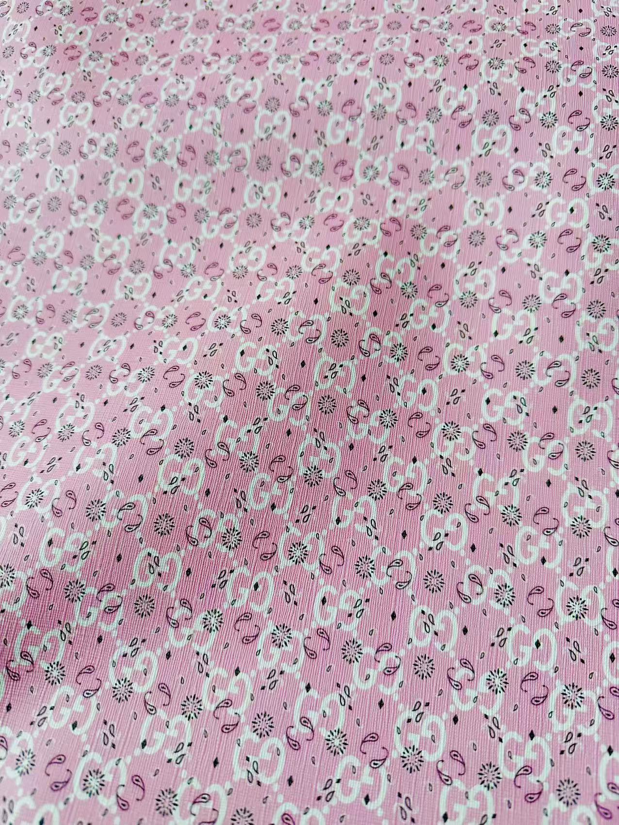 Fashion Gucci With Bandana Design Leather Fabric For Handmade Sneaker,Upholstery Goods
