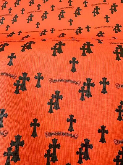 Craft Chrome Hearts Leather Fabric For Handmade Sneaker,DIY Car ,Upholstery Goods