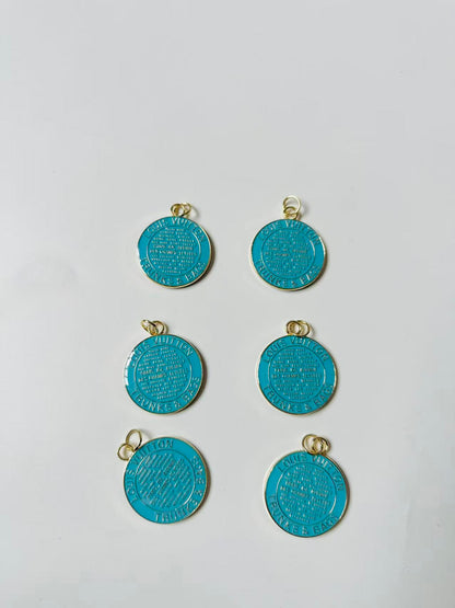 Craft 40MM Louis Vuitton Double-Side Metal Pendant For DIY Gift Goods