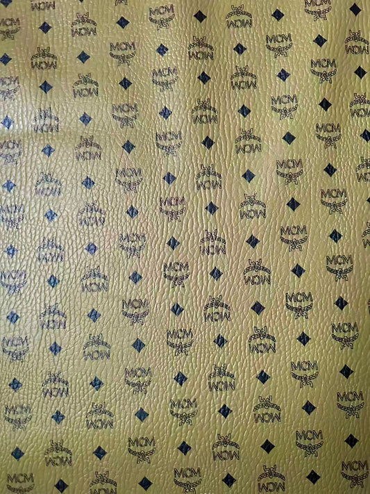 Army Green Leather For Handmade Sneaker, Upholstery And Handicraft By Yard