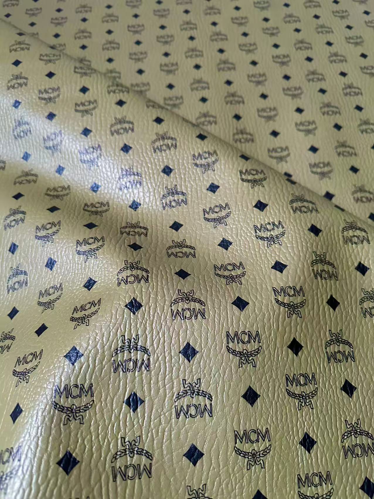 Army Green Leather For Handmade Sneaker, Upholstery And Handicraft By Yard