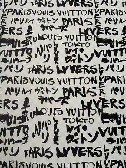 Craft LV With Tokyo Paris Leather Fabric For Shoes,Bag Upholstery Goods By Yard