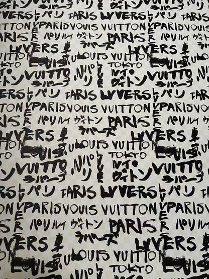 Craft LV With Tokyo Paris Leather Fabric For Shoes,Bag Upholstery Goods By Yard