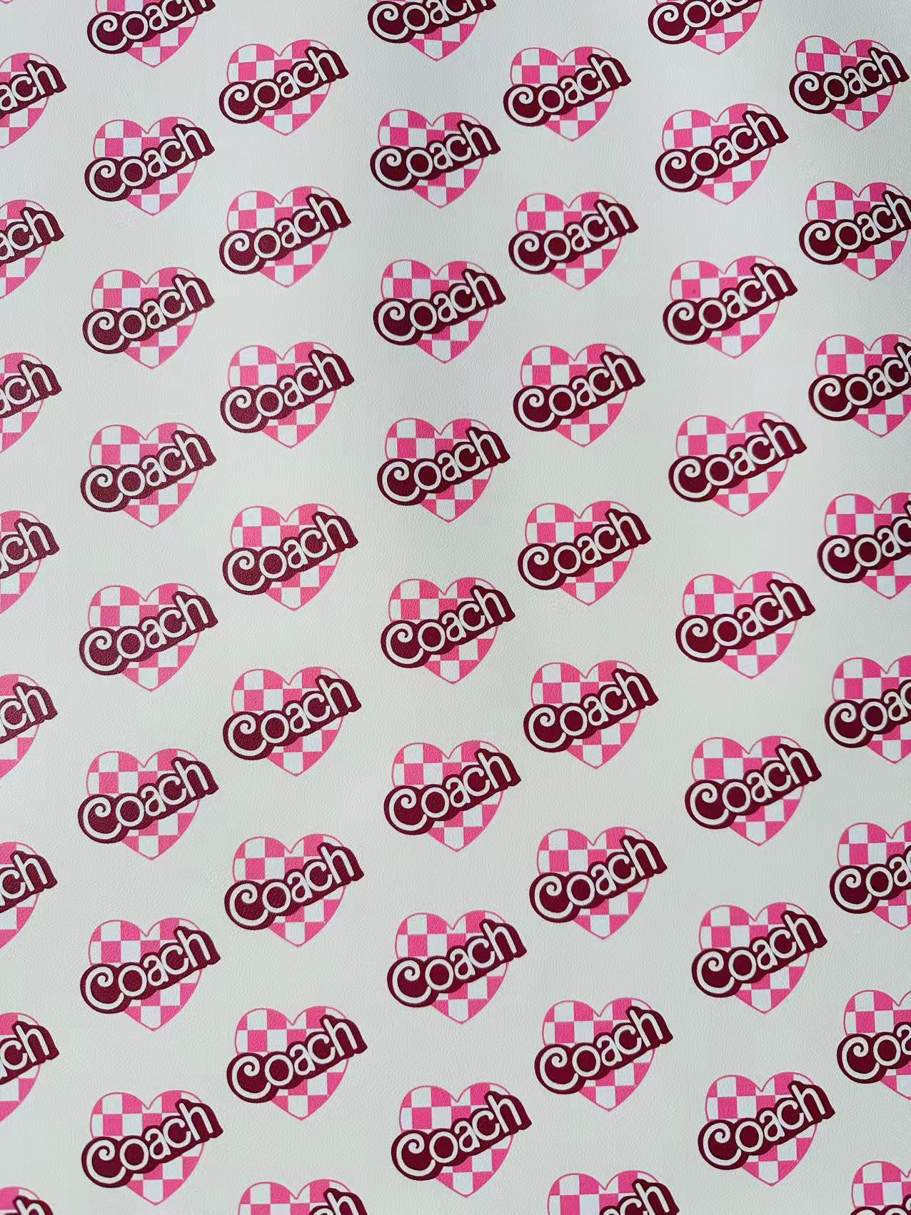 Fashion LOVE Coach Leather Fabric For Handmade Sneaker,Upholstery ,Bag Handicraft Goods