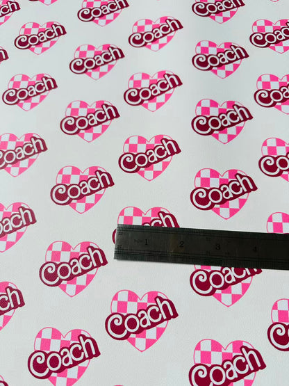 Fashion LOVE Coach Leather Fabric For Handmade Sneaker,Upholstery ,Bag Handicraft Goods