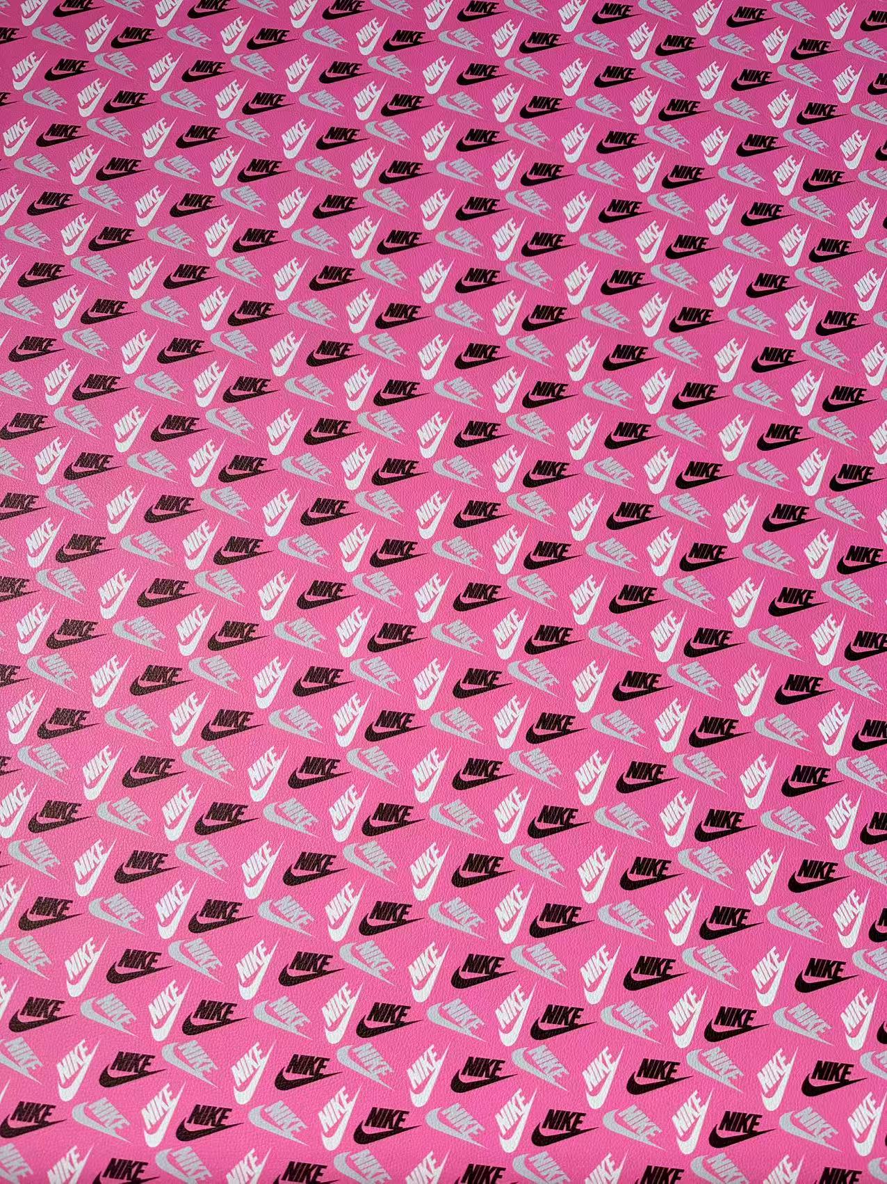 Craft Nike Leather Fabric For Handmade Sneaker,Shoes Goods By Yard(Pink)