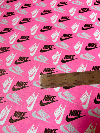 Craft Nike Leather Fabric For Handmade Sneaker,Shoes Goods By Yard(Pink)