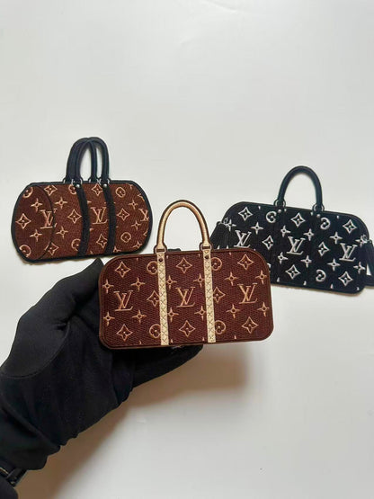 Craft Embroidery LV Suitcase Jacquard Patches For Customized Jacket