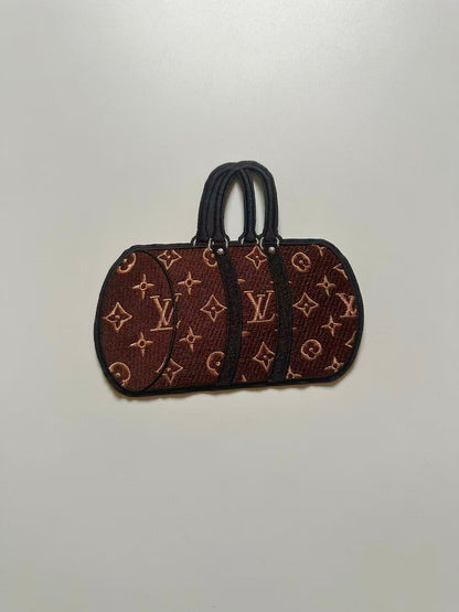 Craft Embroidery LV Suitcase Jacquard Patches For Customized Jacket