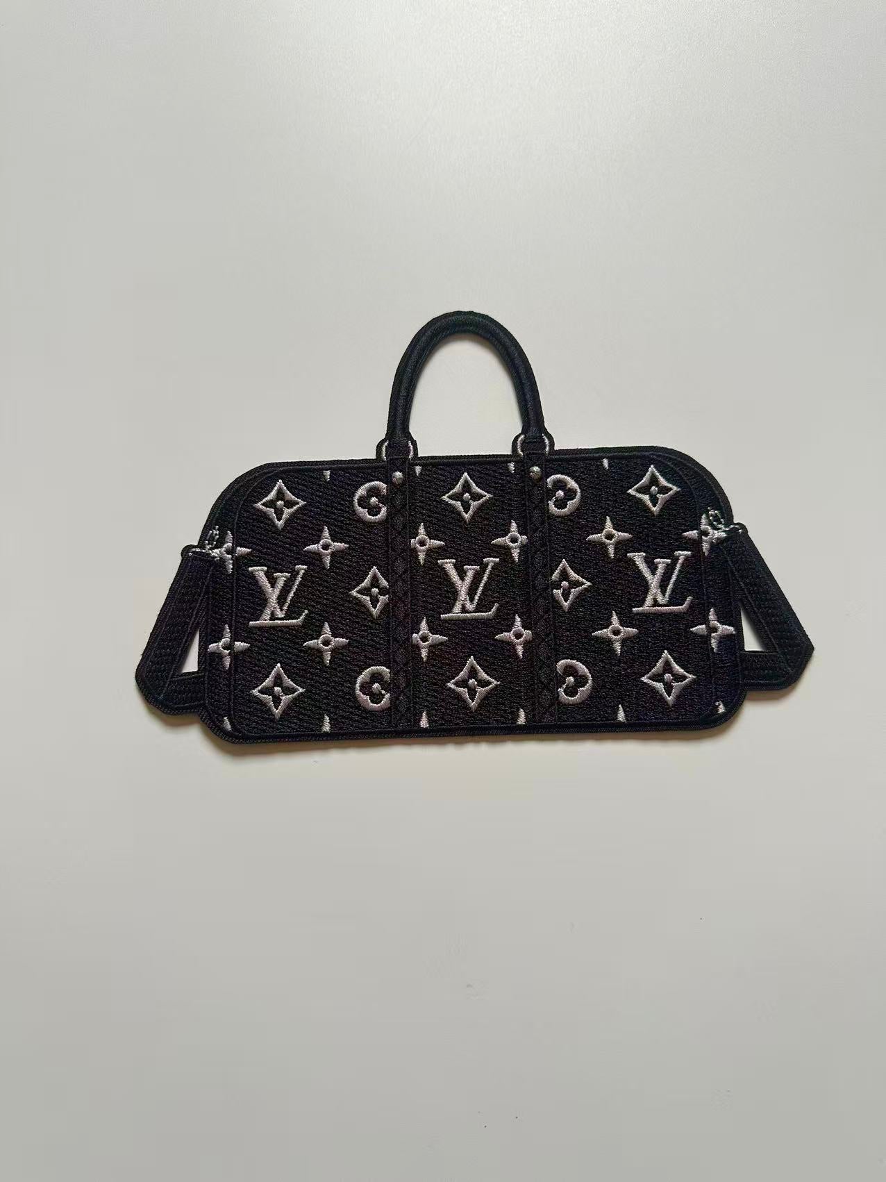 Craft Embroidery LV Suitcase Jacquard Patches For Customized Jacket