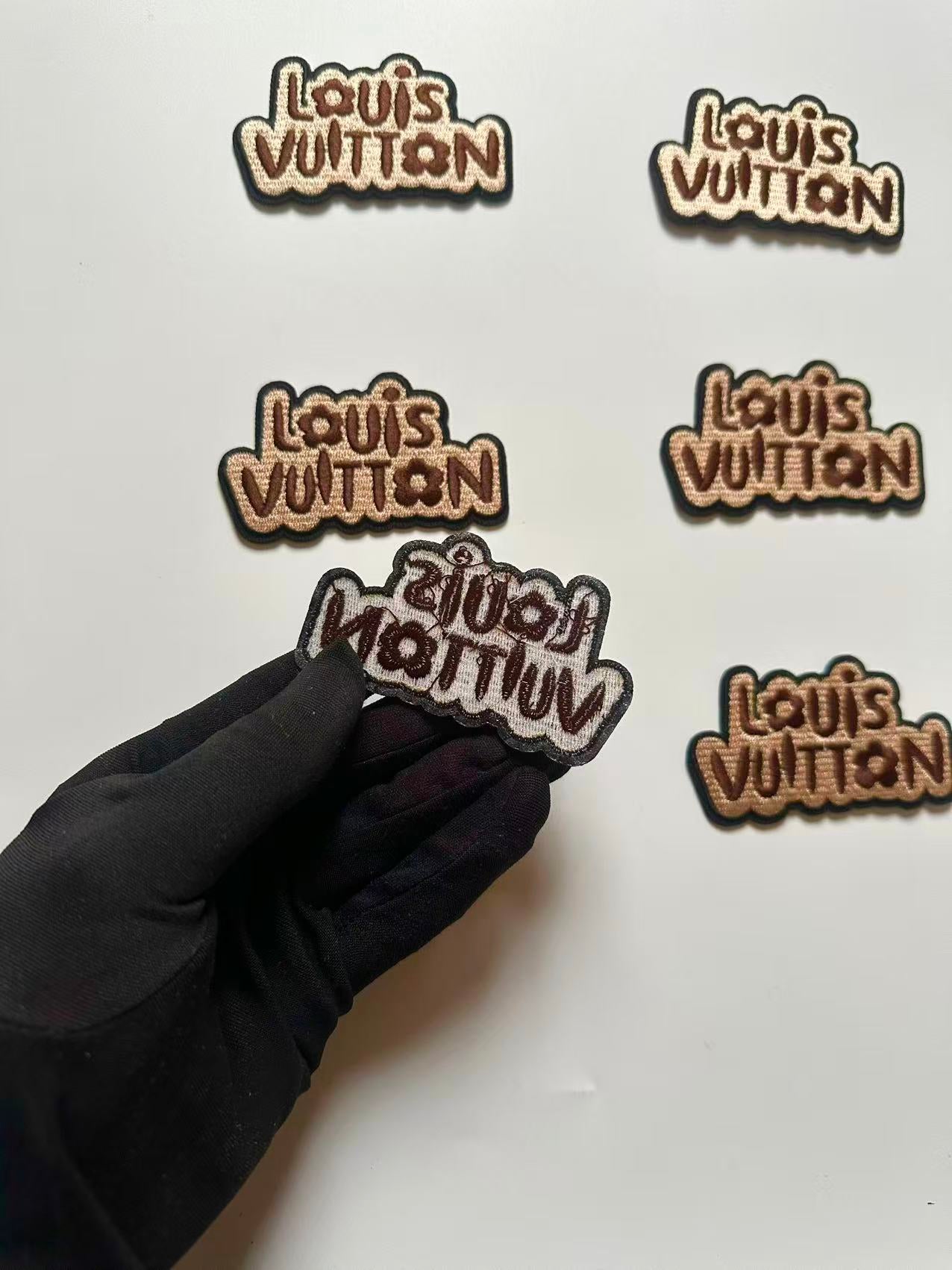Craft Embroidery Louis Vuitton Jacquard Patches For Customized Apparel