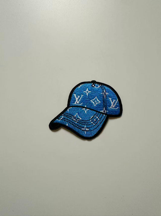 Craft Embroidery Blue LV Jacquard Patches For Customized Apparel