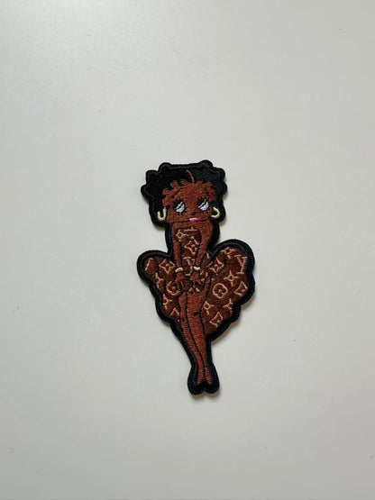 Craft Embroidery LV Miss Betty Jacquard Patches For Customized Jacket