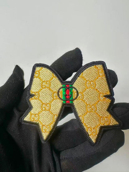 Craft Embroidery Gucci Jacquard Patches For Customized Clothing