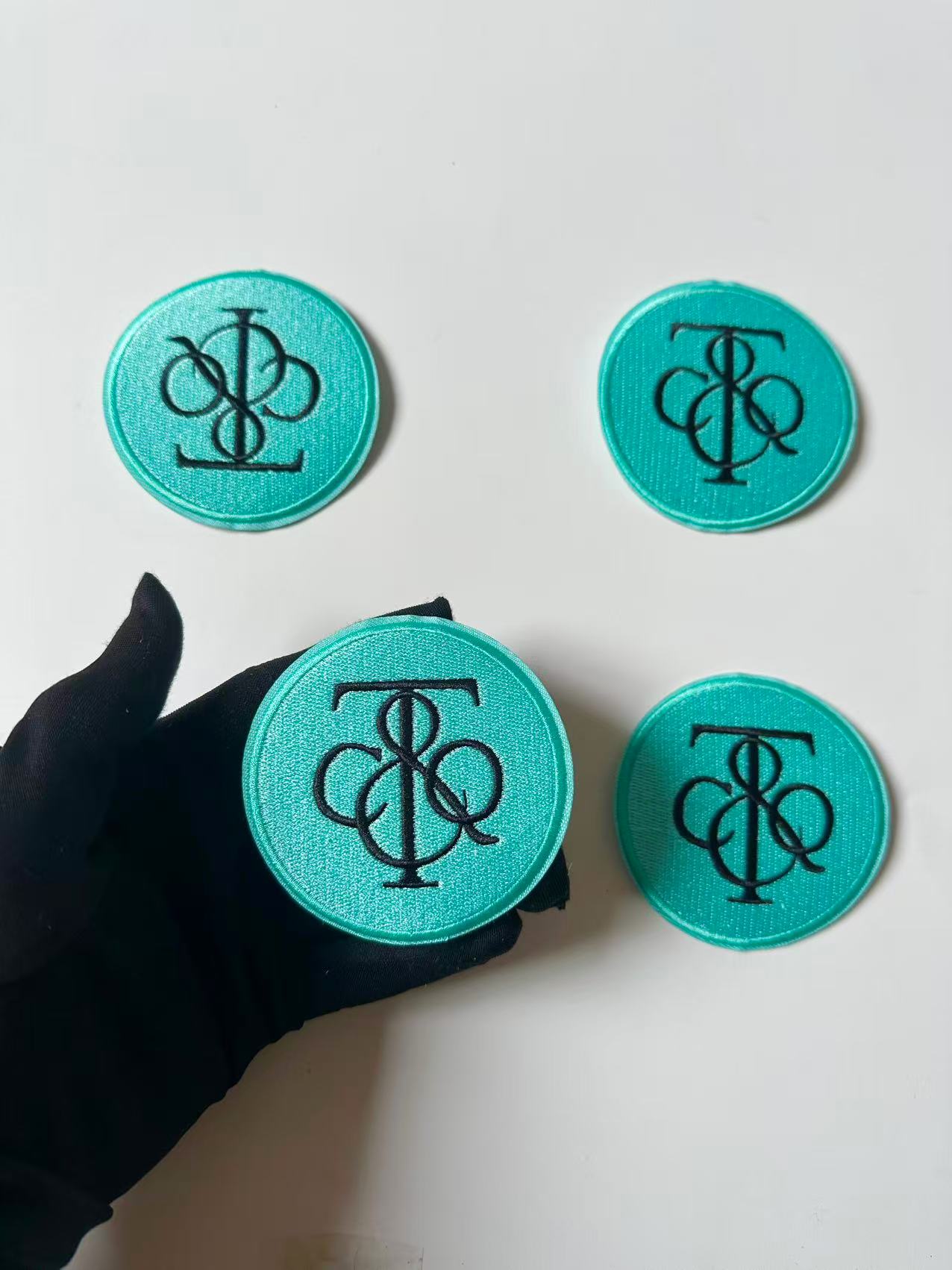 Craft Embroidery Tiffany Jacquard Patches For Customized Clothing