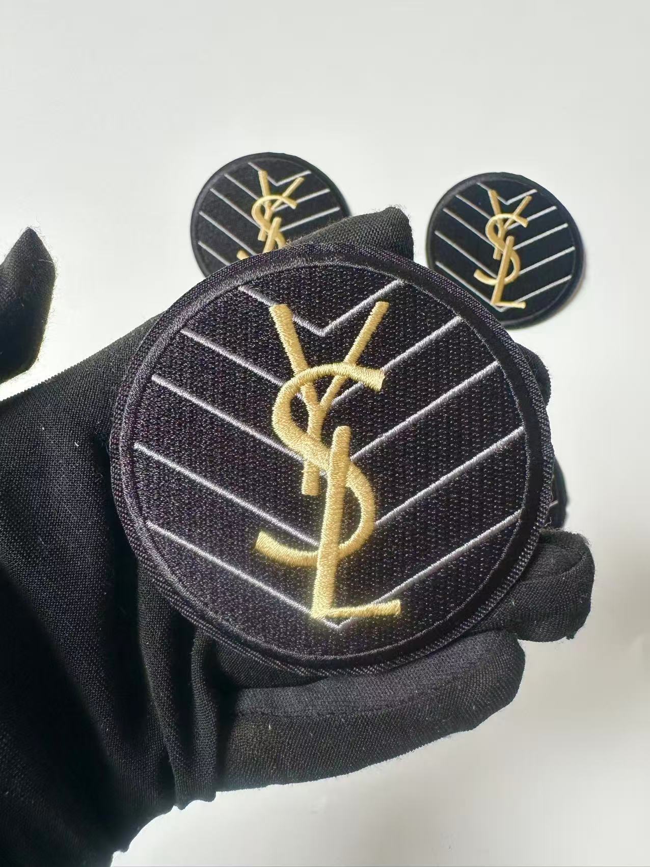 Craft Embroidery YSL Jacquard Patches For Customized Clothing