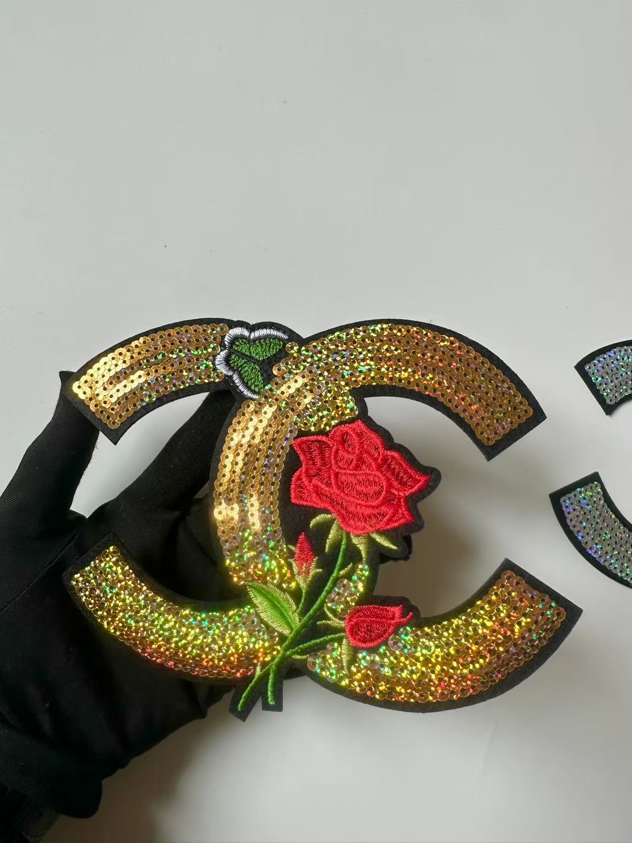 Craft Gucci Embroidery Sequins Patches For Handmade Apparel