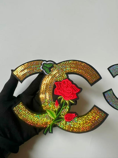 Craft Gucci Embroidery Sequins Patches For Handmade Apparel