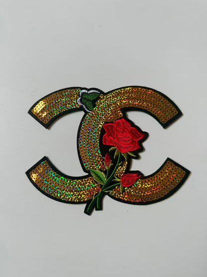 Craft Gucci Embroidery Sequins Patches For Handmade Apparel