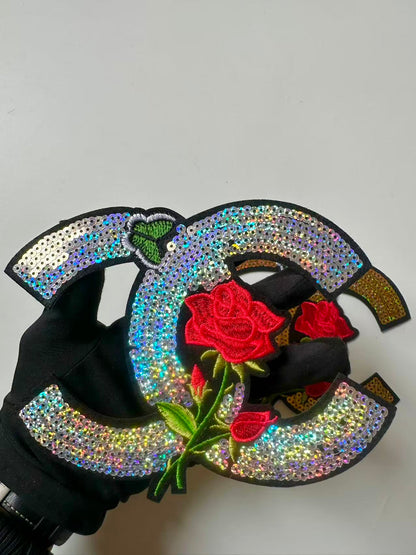 Craft Gucci Embroidery Sequins Patches For Handmade Apparel