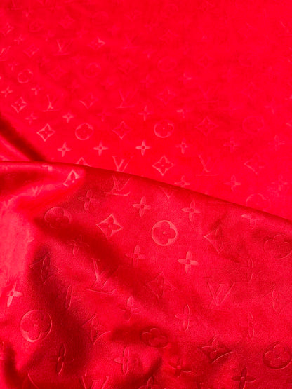 Craft LV Suede Fabric For Handmade Sneaker,Car Upholstery and Apparel By Yard(Red)