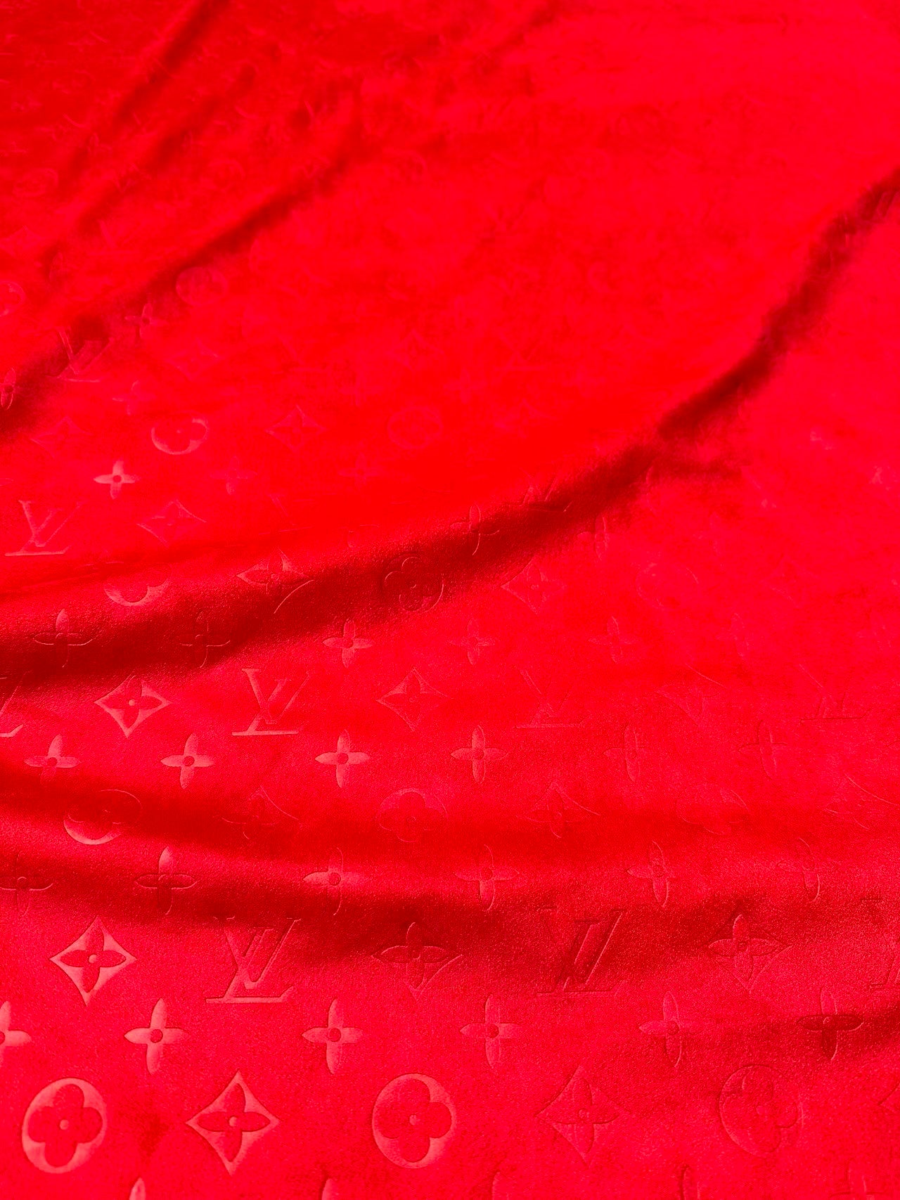 Craft LV Suede Fabric For Handmade Sneaker,Car Upholstery and Apparel By Yard(Red)