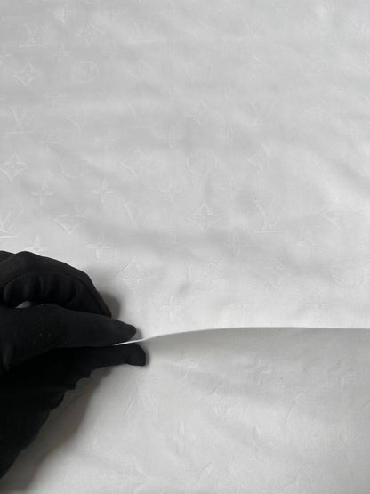 Craft LV Suede Fabric For Handmade Sneaker,Car Upholstery and Apparel By Yard(White)