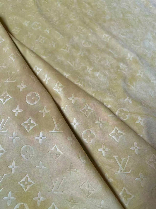 Craft LV Suede Fabric For Handmade Sneaker,Car Upholstery and Apparel By Yard(Tan)