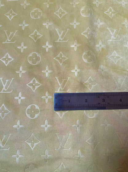 Craft LV Suede Fabric For Handmade Sneaker,Car Upholstery and Apparel By Yard(Tan)